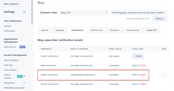 Blog updates to subscribers_hubspot