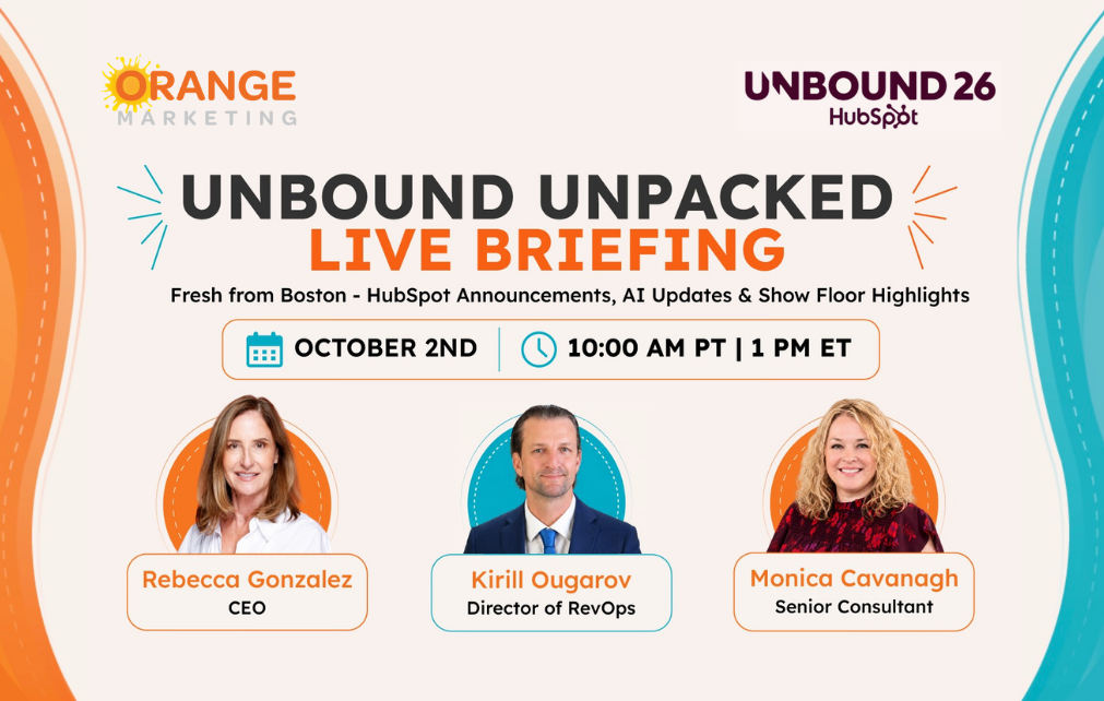 [LIVE SESSION OCT 2] Fresh From Boston: Unpacking HubSpot's UNBOUND 2026 Announcements
