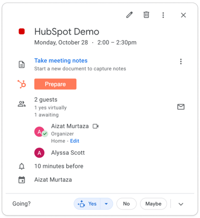 sales hub in google calendar_1