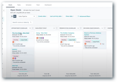 deals kanban board_hubspot admin HUG