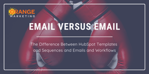 email vs email hubspot templates