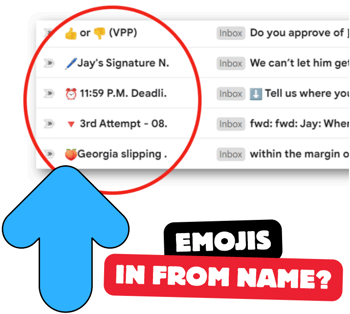 emojis in from email