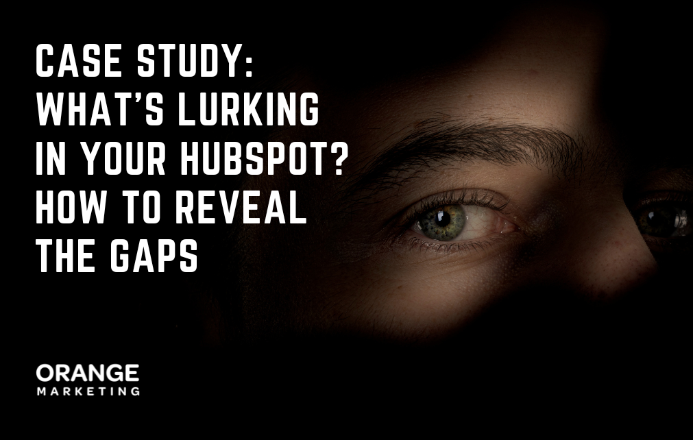 CASE STUDY:  WHAT’S LURKING  IN YOUR HUBSPOT?  HOW TO REVEAL THE GAPS