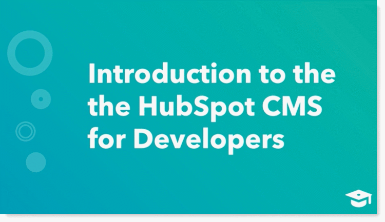 hubspot cms for developers course