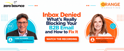 inbox denied_zerobounce_orange marketing