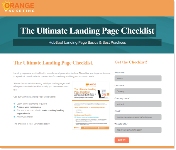 The Ultimate Landing Page Checklist 