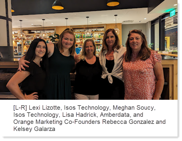 lexi lizotte Isos Technology_meghan soucy Isos Technology_lisa hardwich amberdata_rebecca gonzalez_kelsey galarza