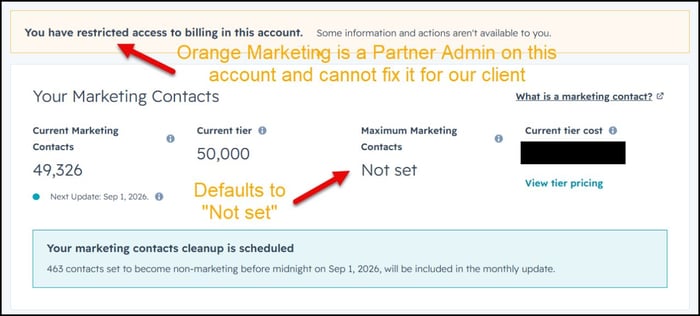 marketing contacts_hubspot update