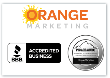 orange marketing_BBB_pinnacle award for AI Powered Marketing