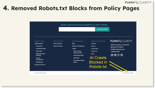 privacy policy and robots_aeo tips webinar recording
