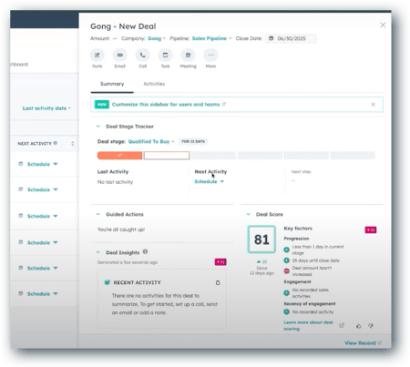 side deal bar_hubspot admin hug